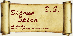 Dijana Špica vizit kartica